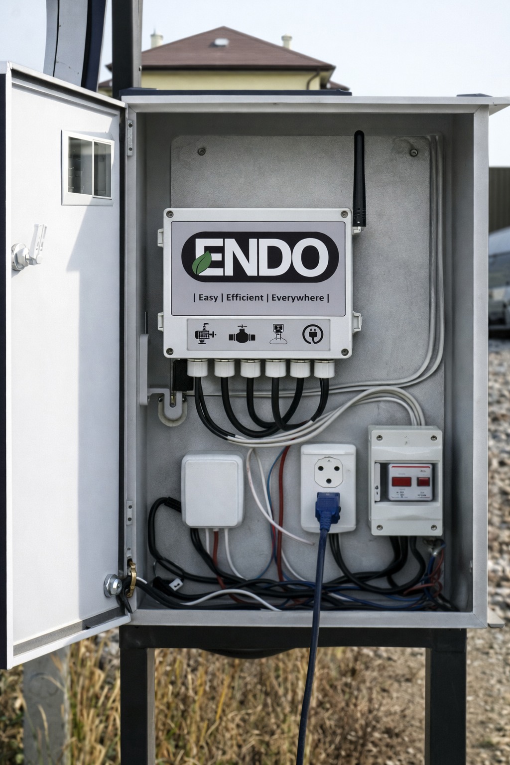Endo installation in outdoor enclosure